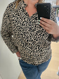 Blouse à motif noir