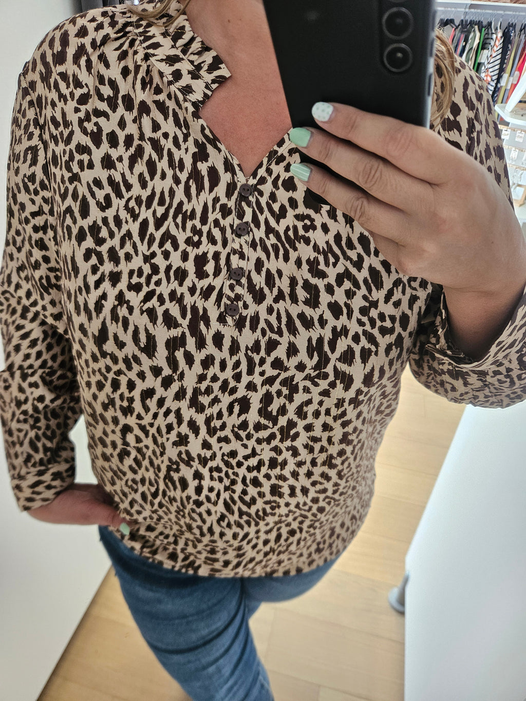 Blouse à motif choco