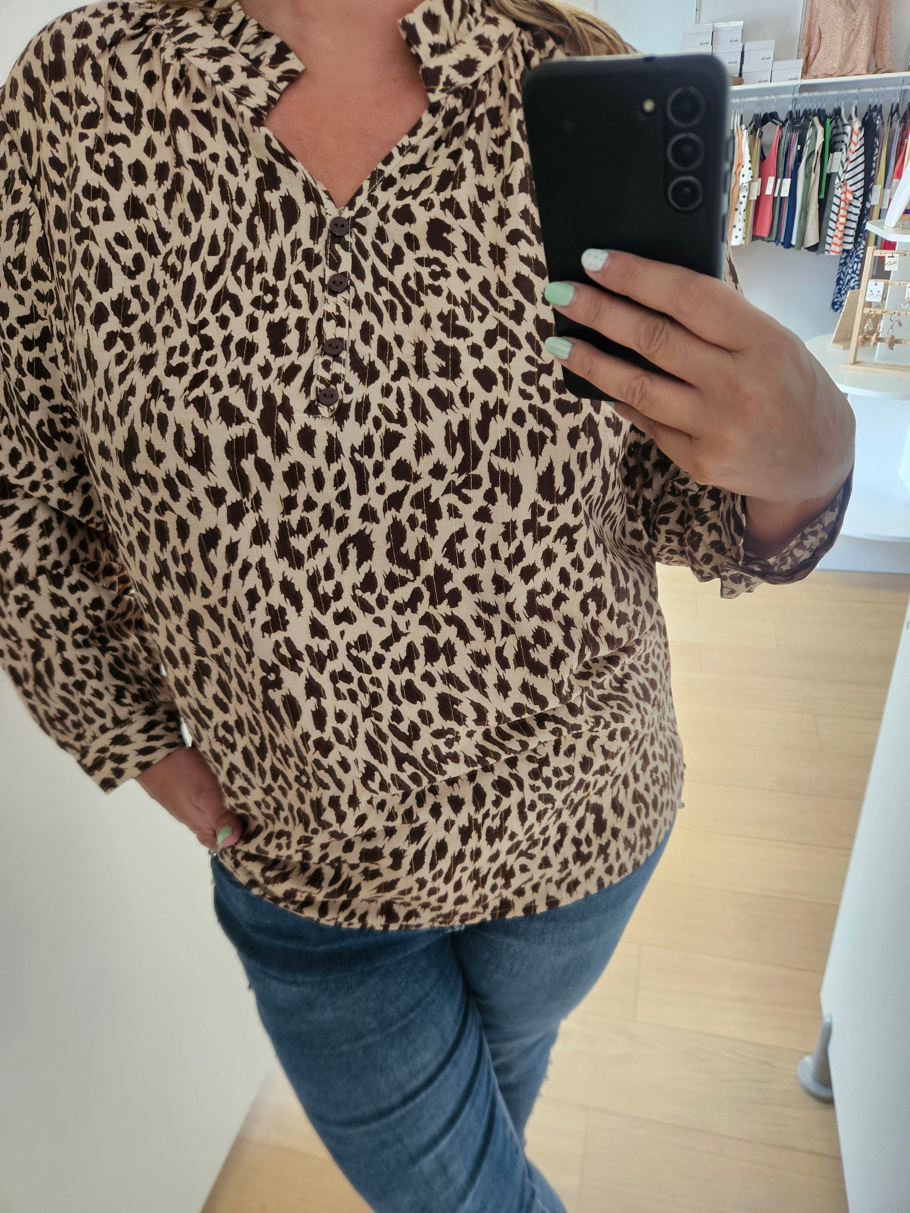 Blouse à motif choco