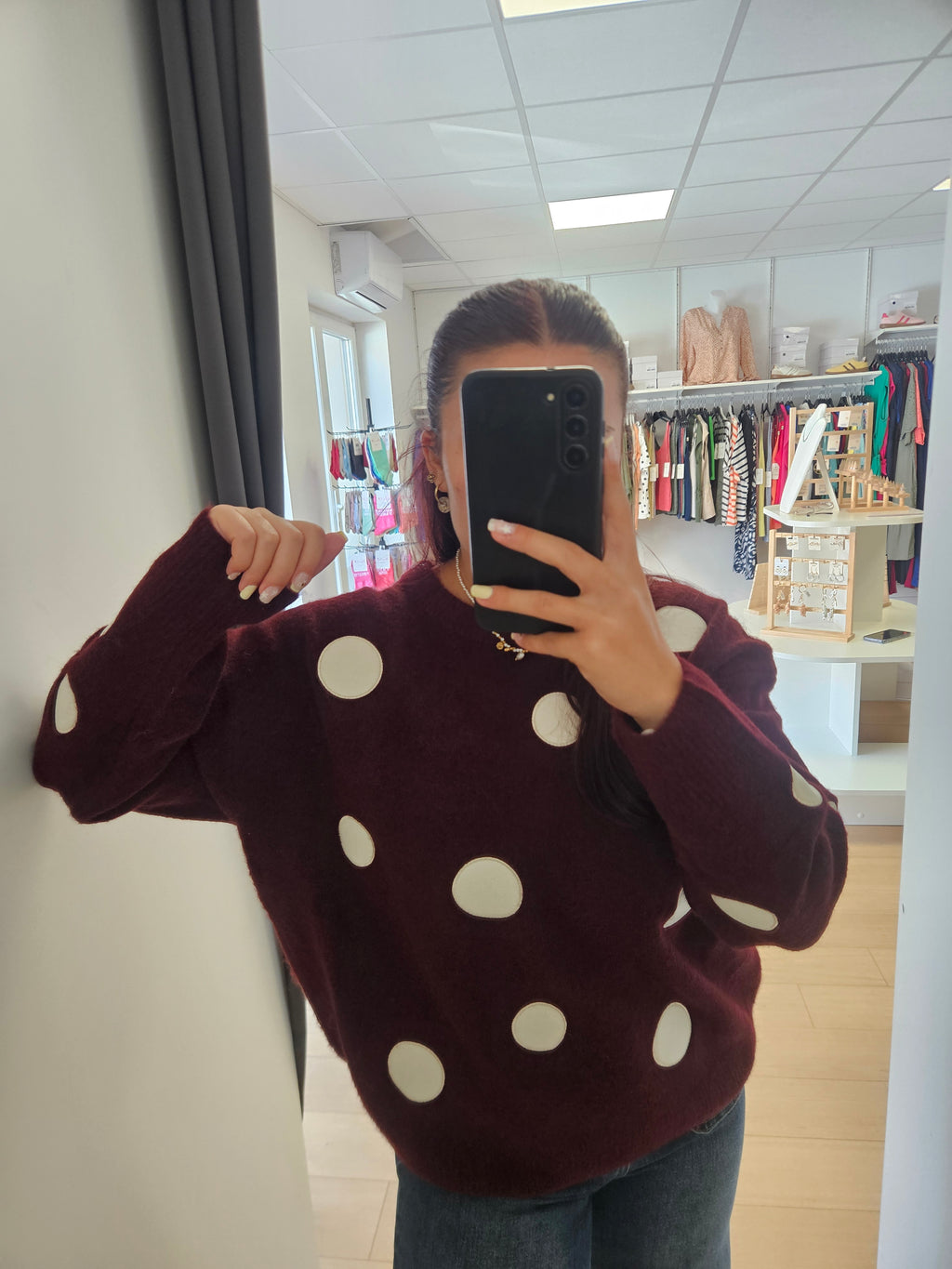 Pull à pois