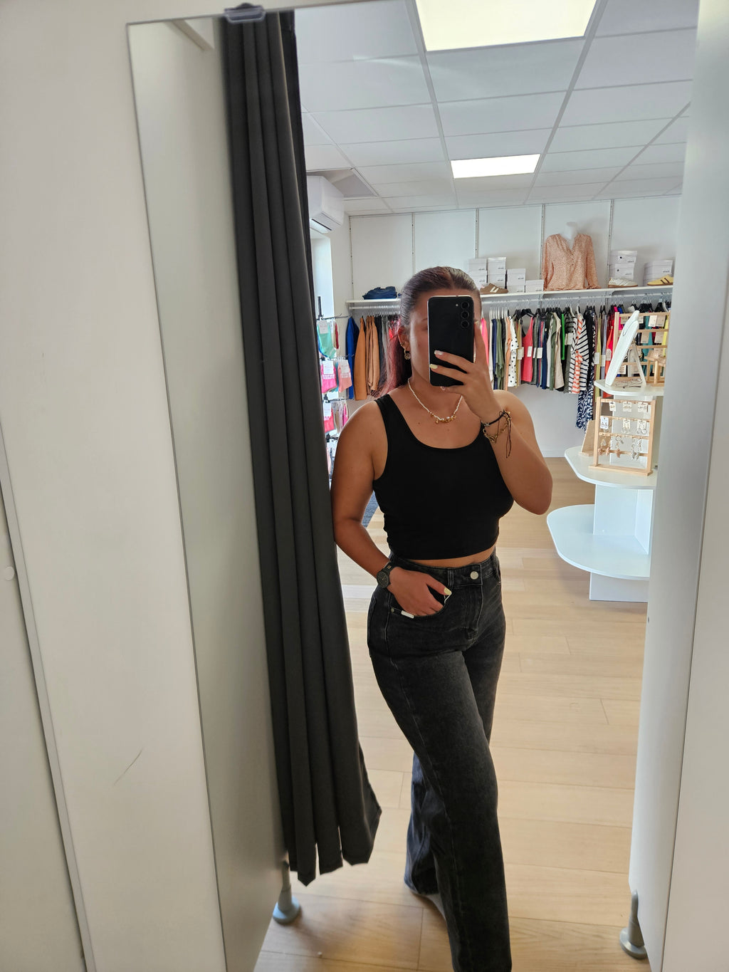 Jeans ballon barel noir
