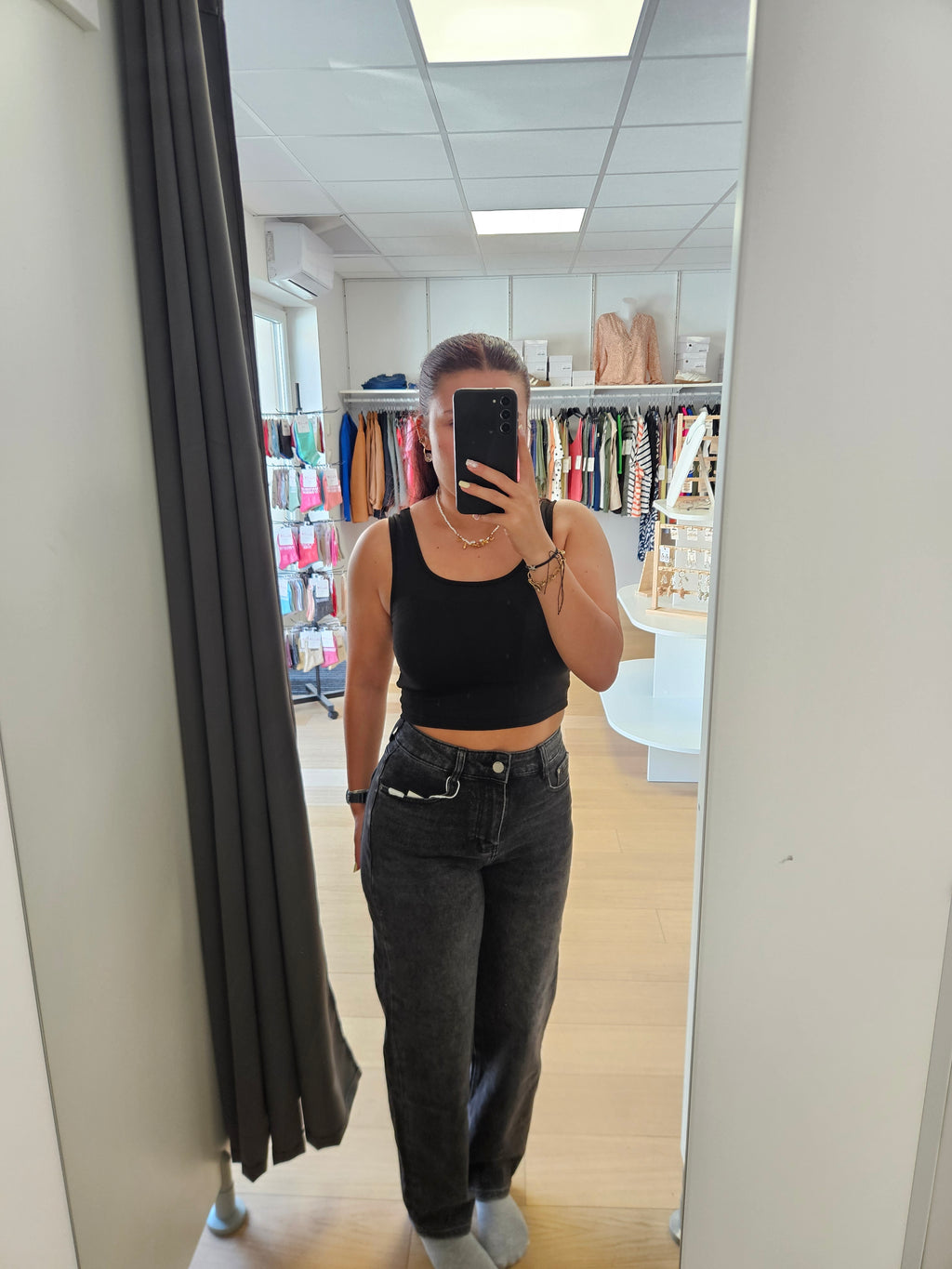 Jeans ballon barel noir