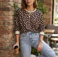 Pull à pois choco