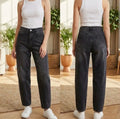Jeans ballon barel noir