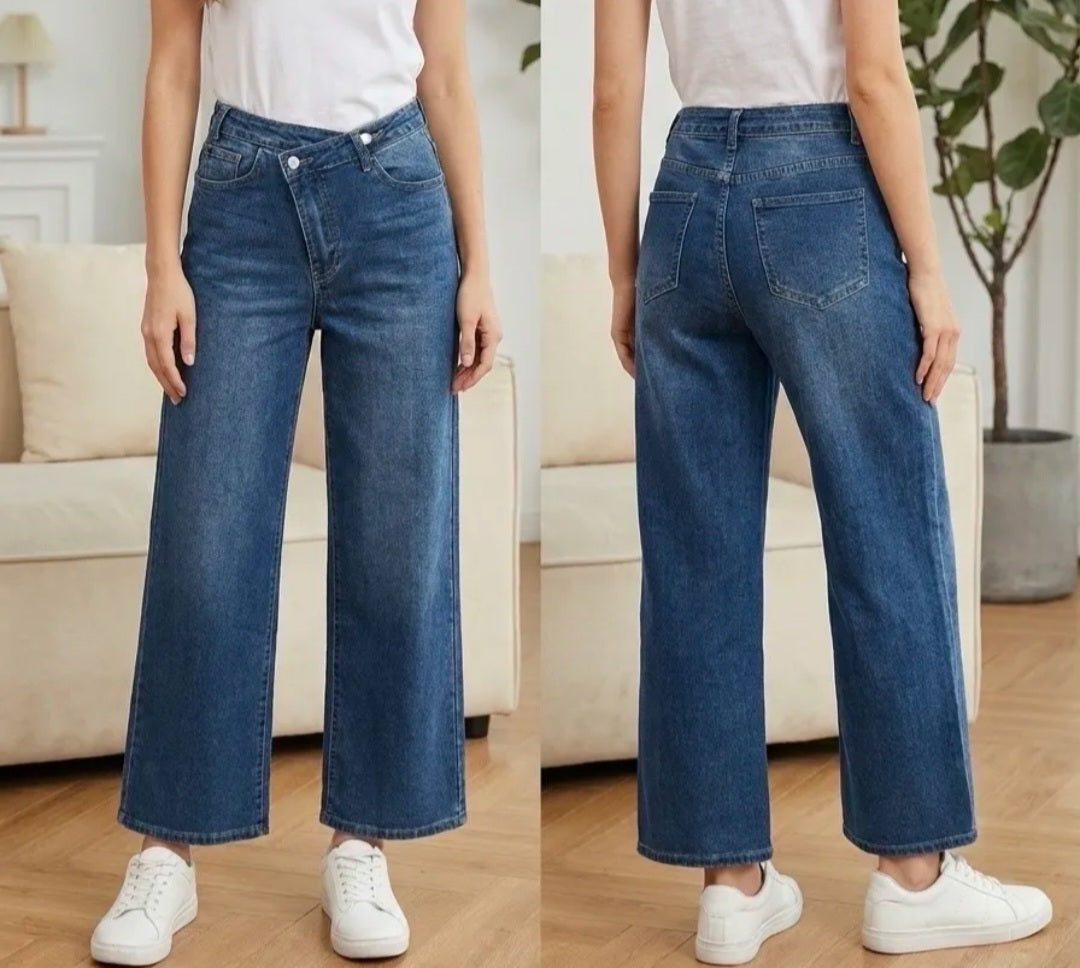 Jeans Wide Leg travers