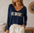 Pull Iconic bleu marine