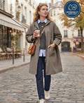 Veste imperméable taupe