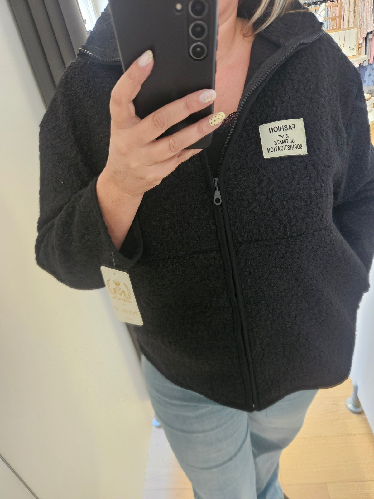 Veste polaire noir