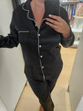 Pyjama satiné noir