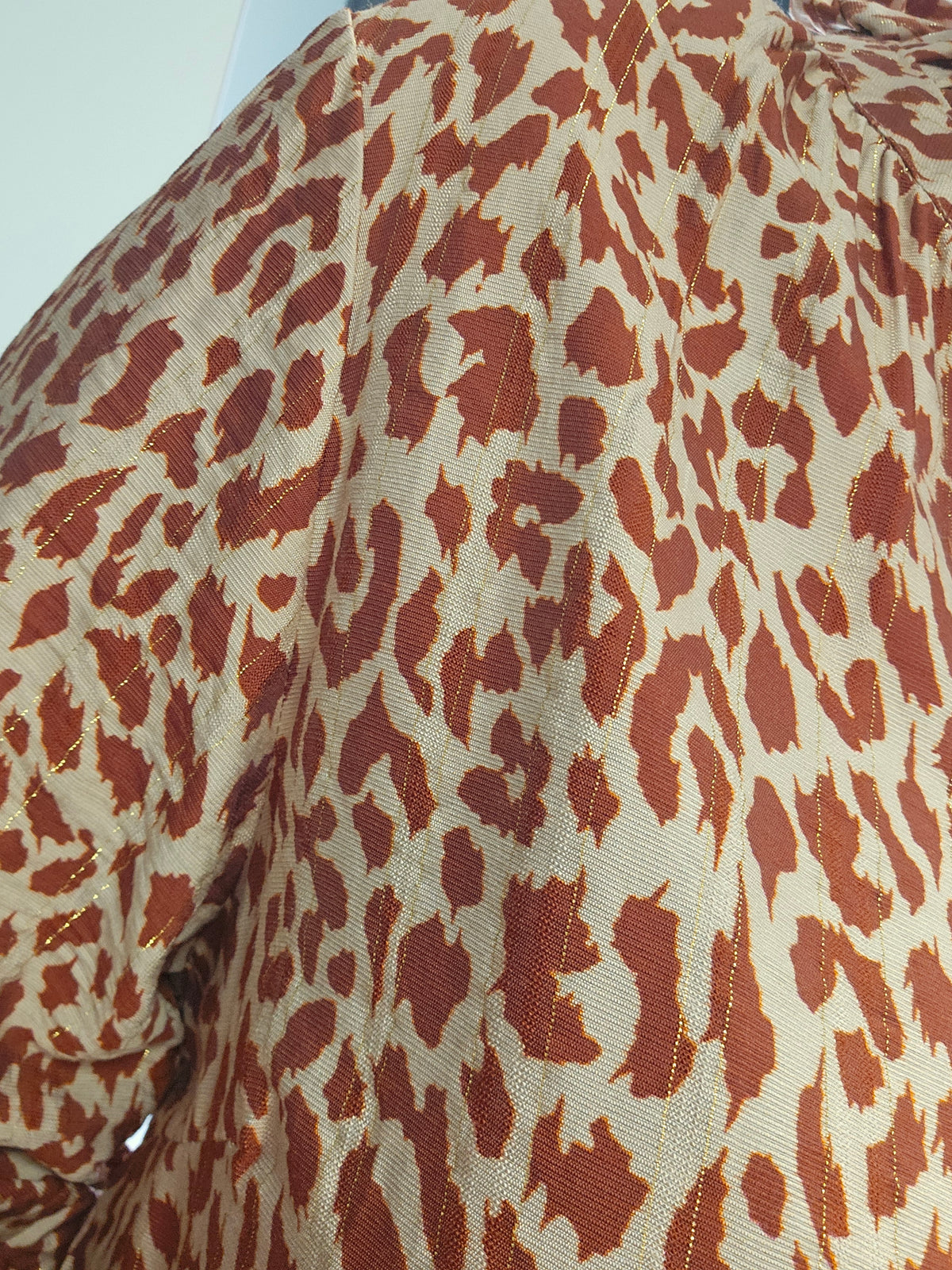 Blouse à motif terracota