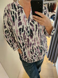 Blouse à motif violette