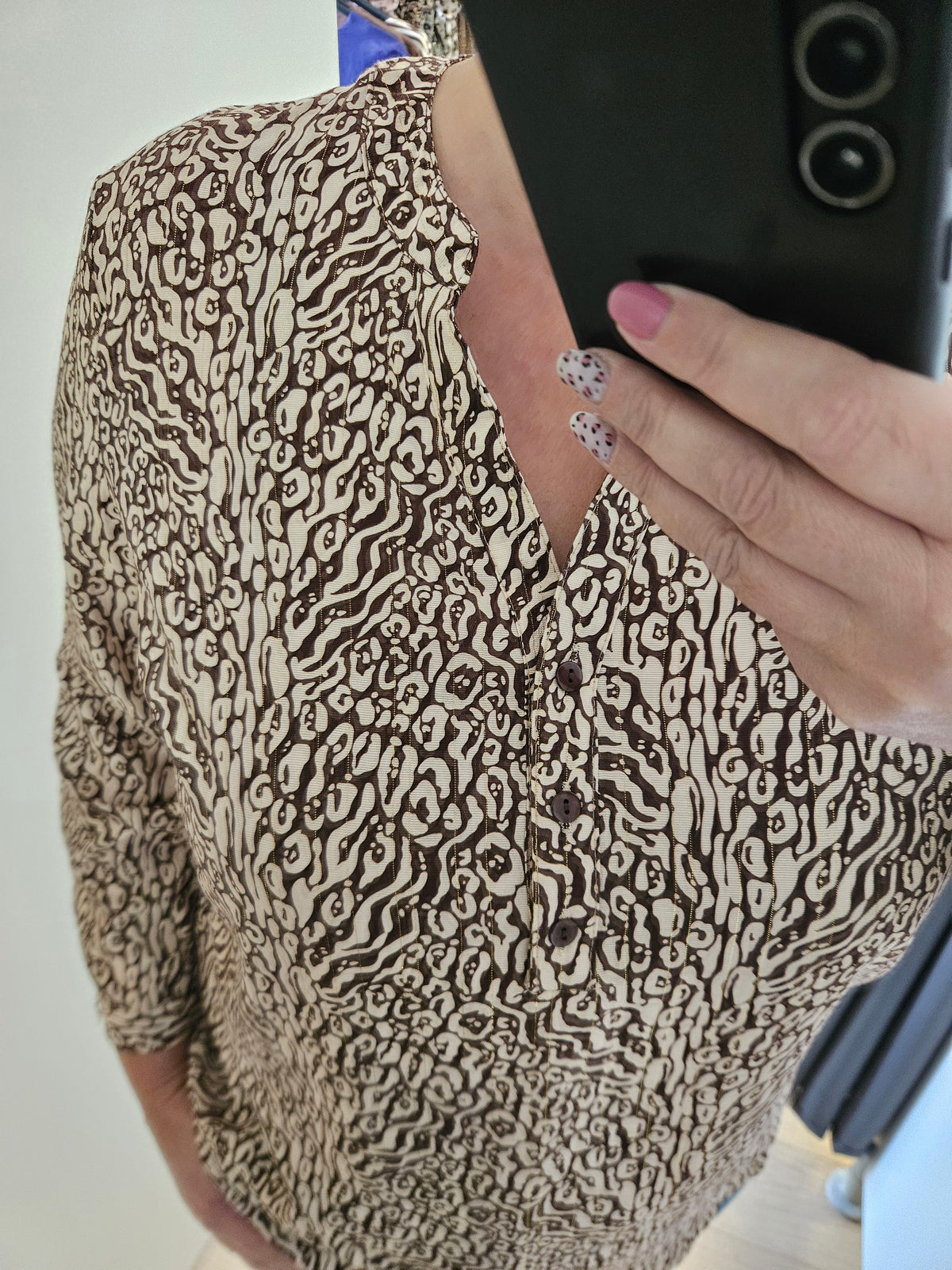 Blouse à motif choco
