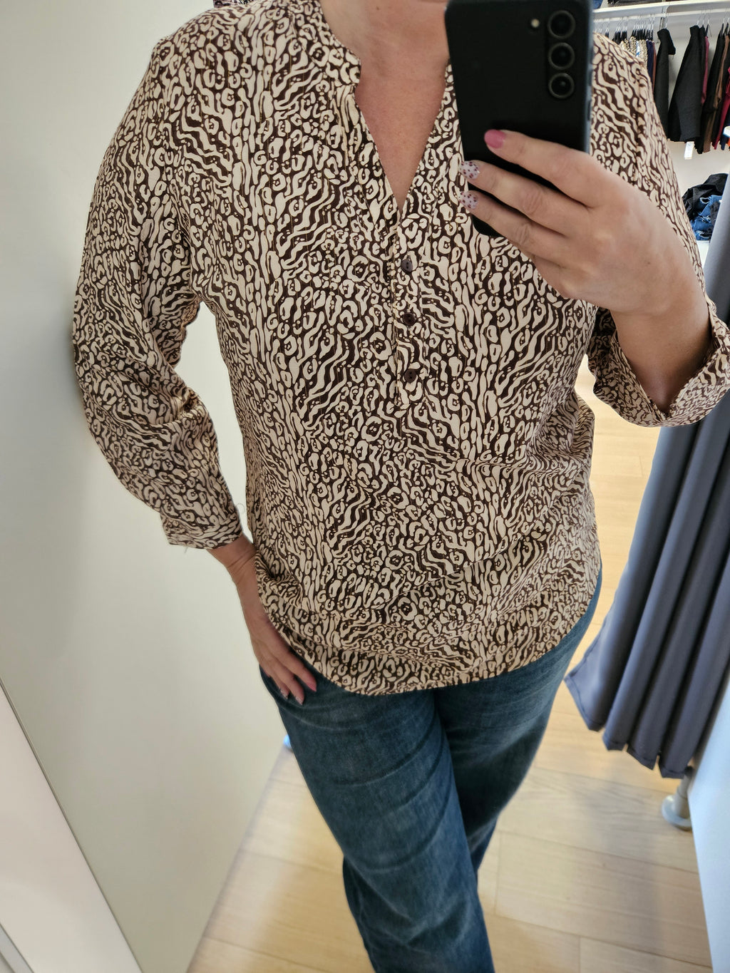 Blouse à motif choco