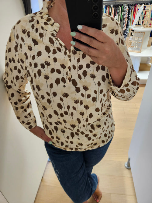 Blouse à motif choco
