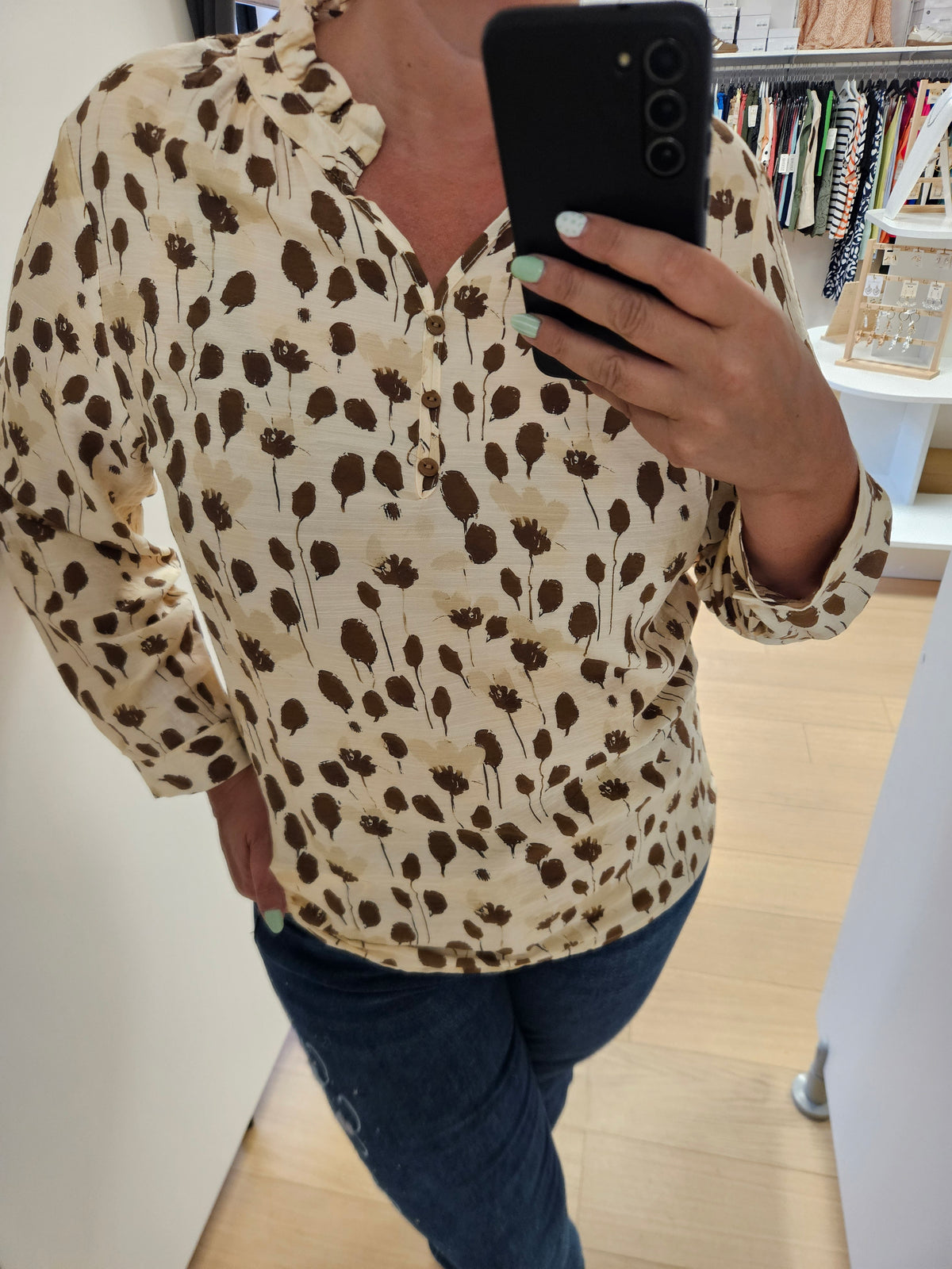 Blouse à motif choco